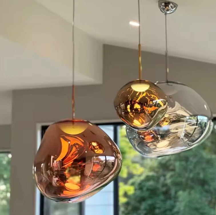 NordicGlow Glass Pendant Light Modern Scandinavian Ceiling Lamp