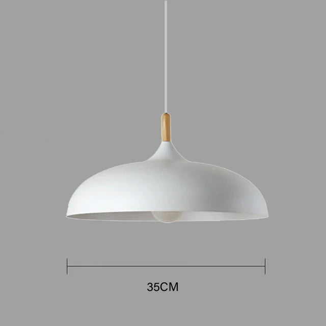 NordicOak skandinavisk egetræ loftslampe moderne LED pendel lampe