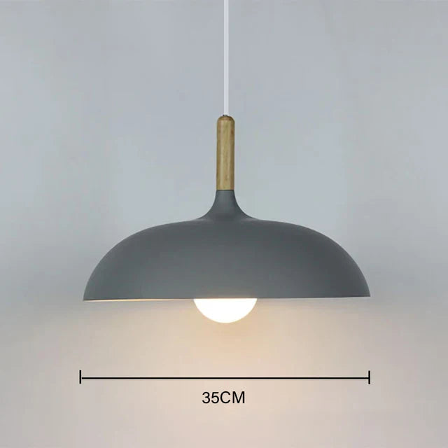 NordicOak skandinavisk egetræ loftslampe moderne LED pendel lampe