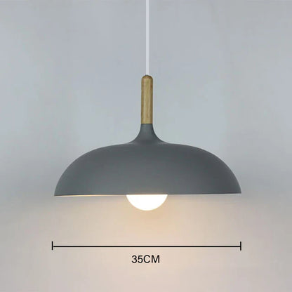 NordicOak skandinavisk egetræ loftslampe moderne LED pendel lampe