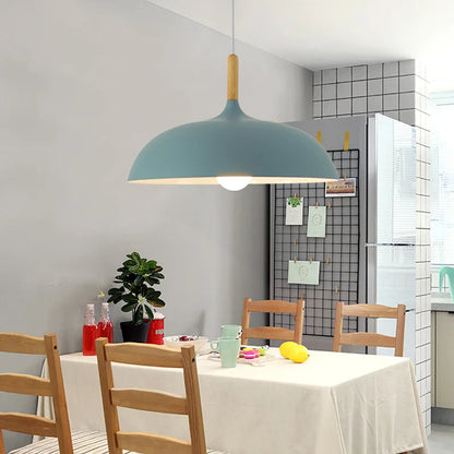 NordicOak skandinavisk egetræ loftslampe moderne LED pendel lampe