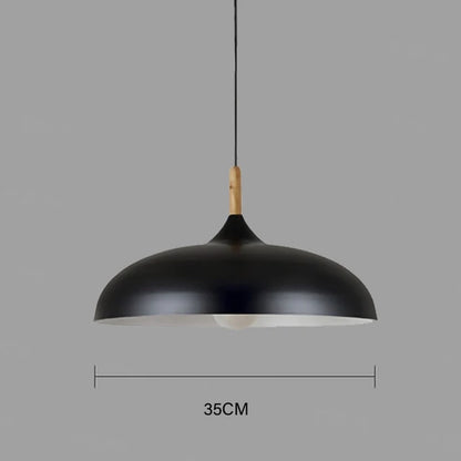 NordicOak skandinavisk egetræ loftslampe moderne LED pendel lampe