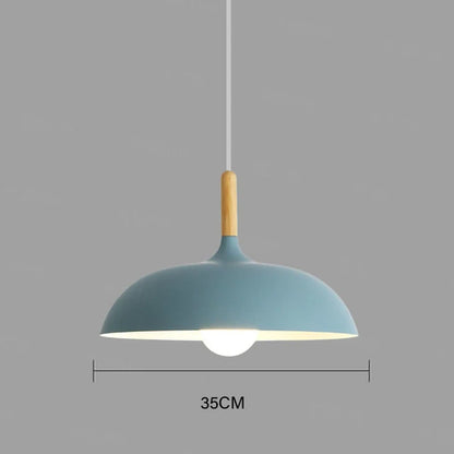 NordicOak skandinavisk egetræ loftslampe moderne LED pendel lampe