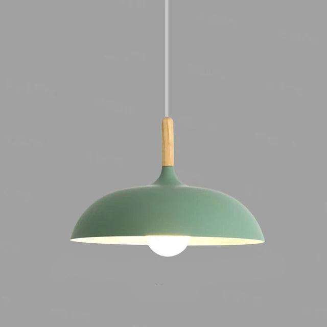 NordicOak skandinavisk egetræ loftslampe moderne LED pendel lampe