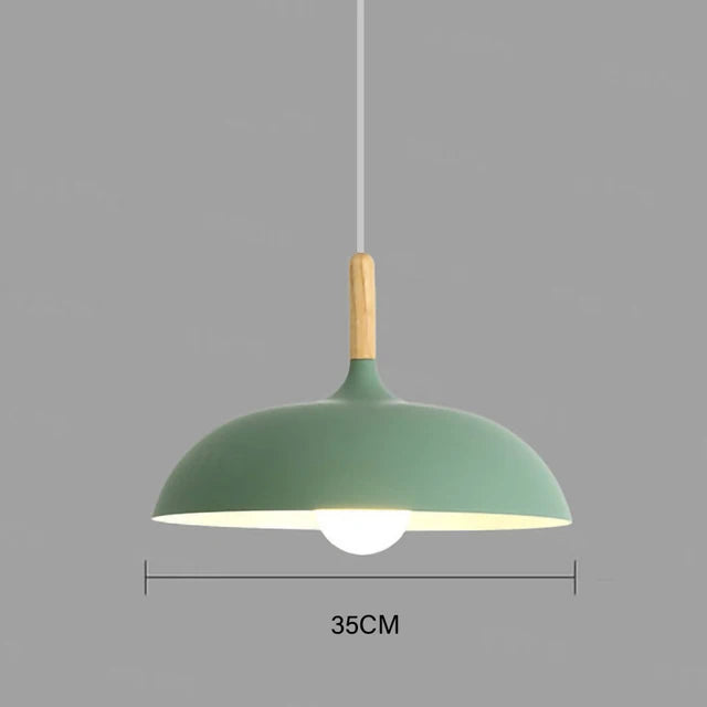 NordicOak skandinavisk egetræ loftslampe moderne LED pendel lampe