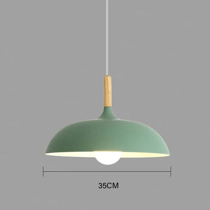 NordicOak skandinavisk egetræ loftslampe moderne LED pendel lampe