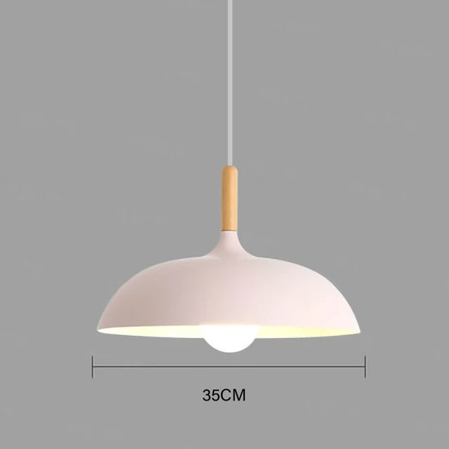 NordicOak skandinavisk egetræ loftslampe moderne LED pendel lampe