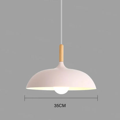 NordicOak skandinavisk egetræ loftslampe moderne LED pendel lampe