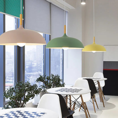 NordicOak skandinavisk egetræ loftslampe moderne LED pendel lampe