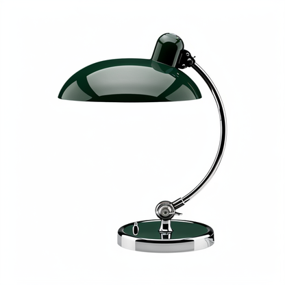 Vintage lampa stołowa NostaChic z żelazną kopułą, regulowana lampa biurkowa i do czytania  