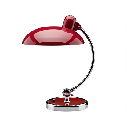 Vintage lampa stołowa NostaChic z żelazną kopułą, regulowana lampa biurkowa i do czytania  