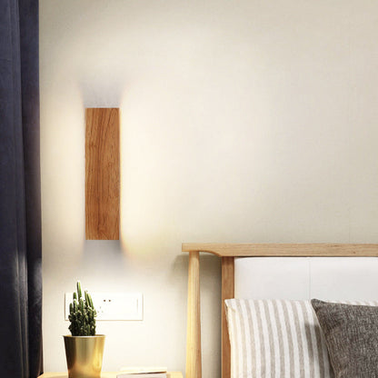 OakBeam Massivholz LED Wandleuchte Minimalistische Naturleuchte