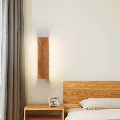 OakBeam Massivholz LED Wandleuchte Minimalistische Naturleuchte
