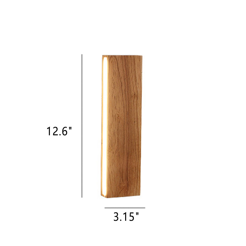 OakBeam Massivholz LED Wandleuchte Minimalistische Naturleuchte
