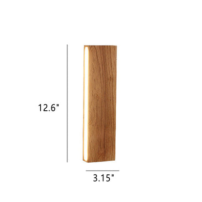OakBeam Massivholz LED Wandleuchte Minimalistische Naturleuchte