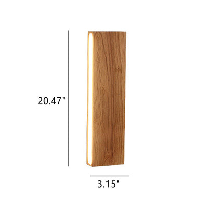 OakBeam Massivholz LED Wandleuchte Minimalistische Naturleuchte