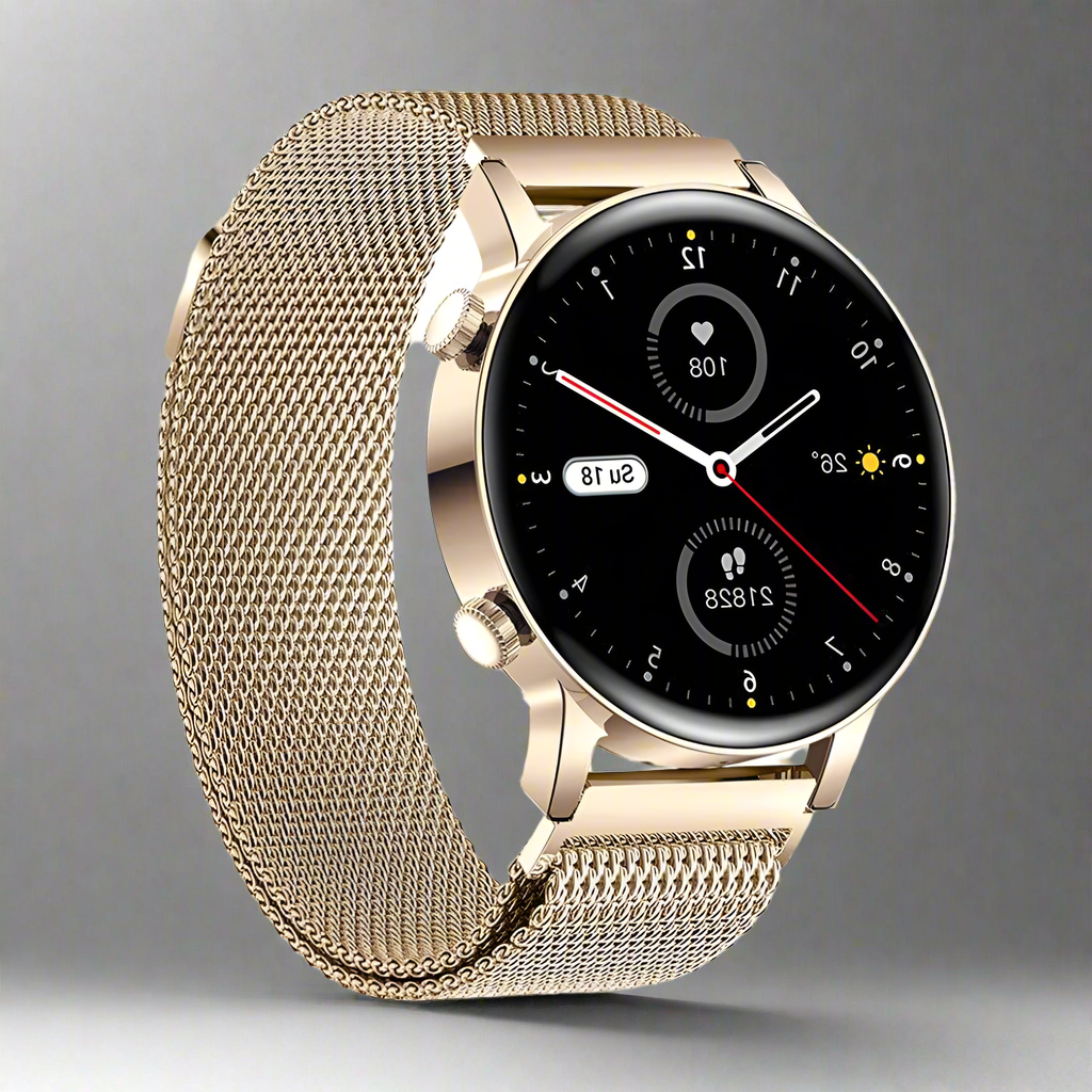 Orlina Smartwatch für Frauen mit Fitness-Tracking, Schlafüberwachung und intelligenten Benachrichtigungen