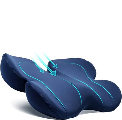 OrthoSeat Memory Foam Seat Cushion for Coccyx Sciatica and Lower Back Support