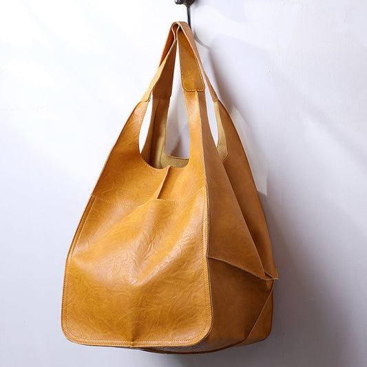 Übergroße Leder-Weekender-Tasche Stilvolle Reisetasche