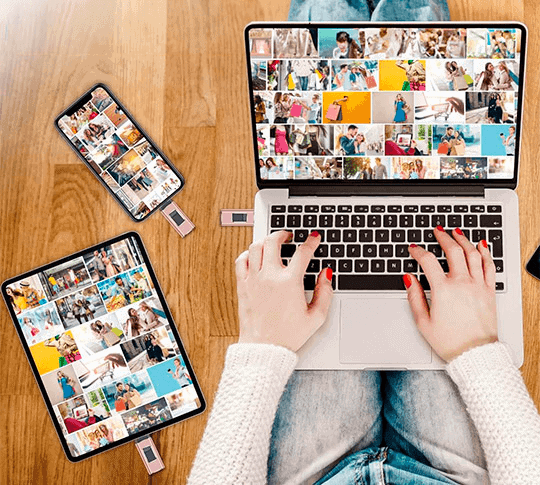 PhoneStick øjeblikkelig fotobackup-drev multi-enhedsopbevaring