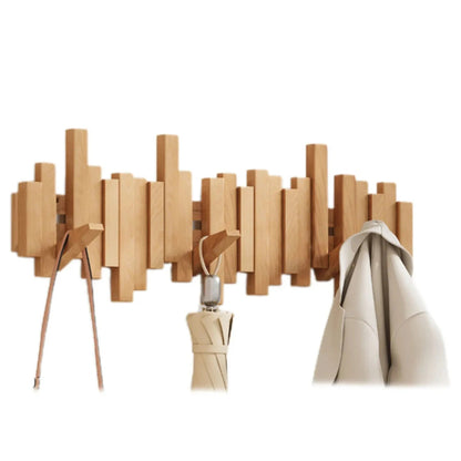 Piano Holz Wandgarderobe mit 5 Haken