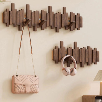 Piano Holz Wandgarderobe mit 5 Haken