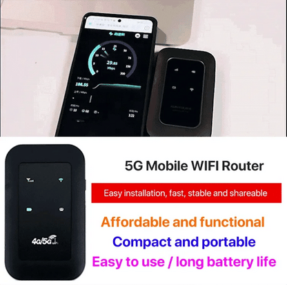 Przenośny router Wi-Fi 5G z szybkim hotspotem mobilnym i obsługą wielu urządzeń