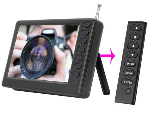 Draagbare 9 inch mini LED TV – oplaadbare batterij breedbeeldtelevisie