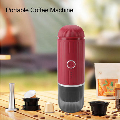 Draagbare elektrische espressomaker met zelfverwarming en USB-C opladen