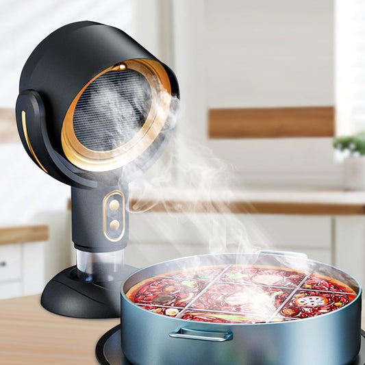 Portable Range Hood Rechargeable Kitchen Air Cleaner Compact Smoke Extractor