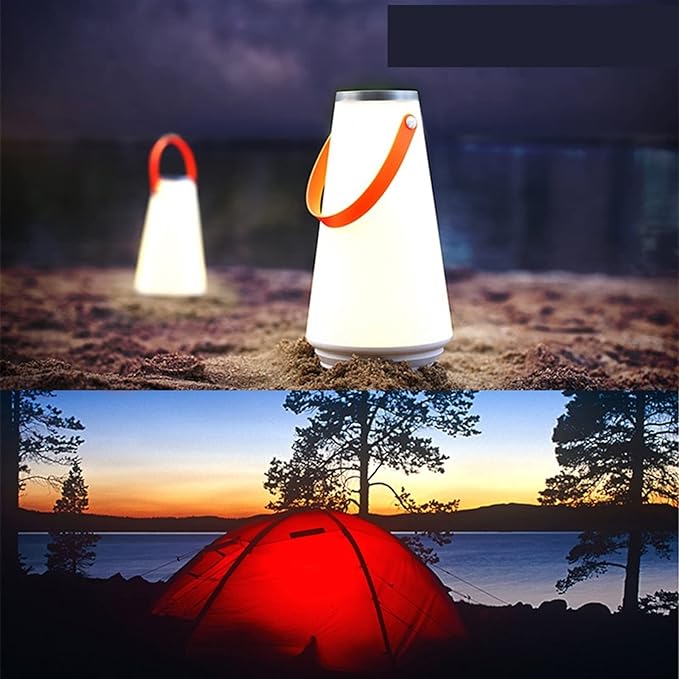 Bærbar solcelledrevet LED-campinglanterne til udendørs brug