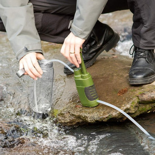 Portable Survival Water Filter for Camping and Emergency Use