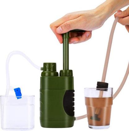 Portable Survival Water Filter for Camping and Emergency Use