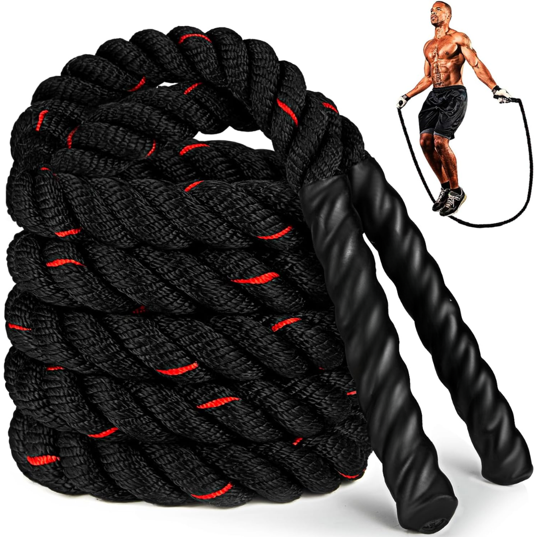 PowerJump Adjustable Weighted Skipping Rope for Strength and Cardio Training