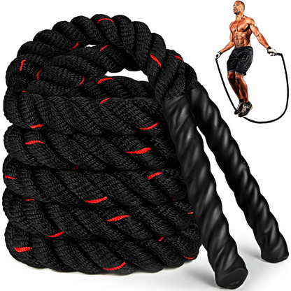 PowerJump Adjustable Weighted Skipping Rope for Strength and Cardio Training