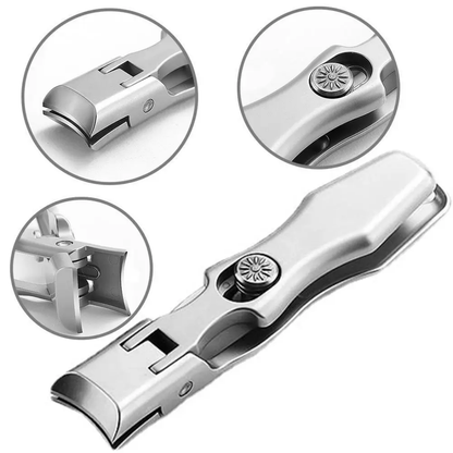 Precision Nail Clipper for Thick Nails with Wide Jaw and Ergonomic Grip
