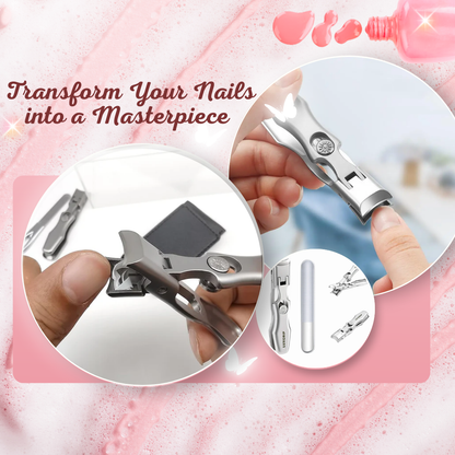 Precision Nail Clipper for Thick Nails with Wide Jaw and Ergonomic Grip