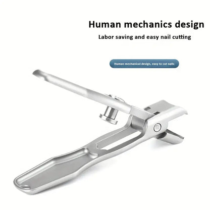 Precision Nail Clipper for Thick Nails with Wide Jaw and Ergonomic Grip