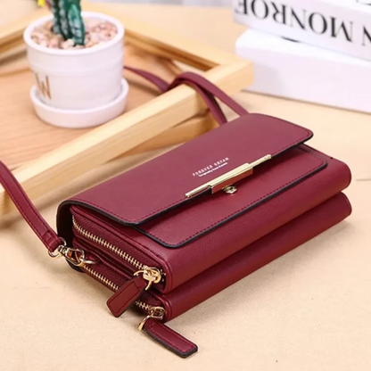 Premium leren crossbodytas elegante schoudertas voor dagelijks gebruik en speciale gelegenheden
