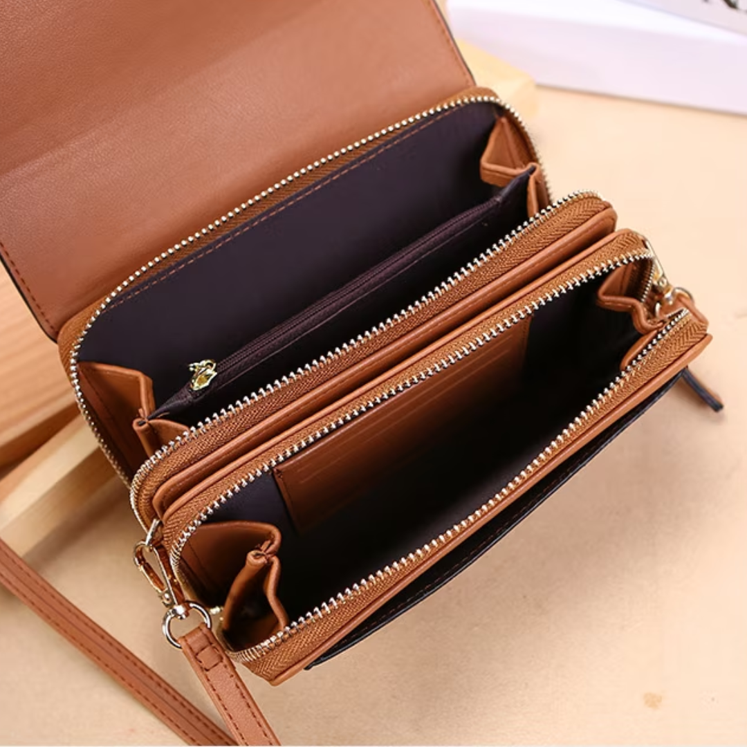 Premium leren crossbodytas elegante schoudertas voor dagelijks gebruik en speciale gelegenheden