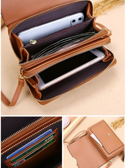 Premium leren crossbodytas elegante schoudertas voor dagelijks gebruik en speciale gelegenheden