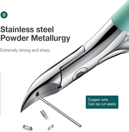 Premium Toenail Clippers for Thick Nails with Ergonomic Grip