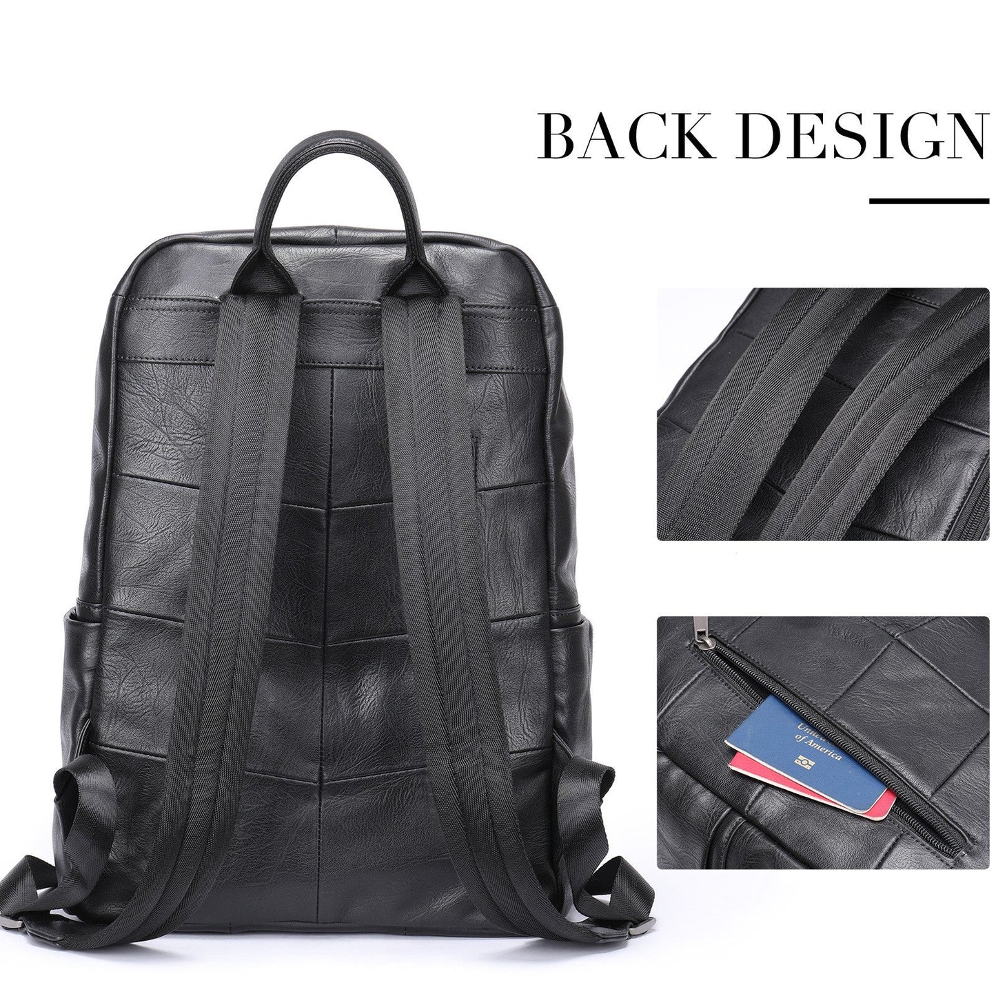 Prestige Voyager Leder-Rucksack Laptoptasche 15,6 Zoll