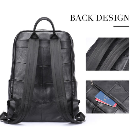 Prestige Voyager Leder-Rucksack Laptoptasche 15,6 Zoll