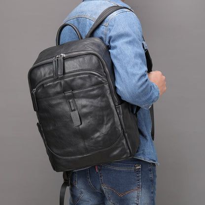 Prestige Voyager Leder-Rucksack Laptoptasche 15,6 Zoll