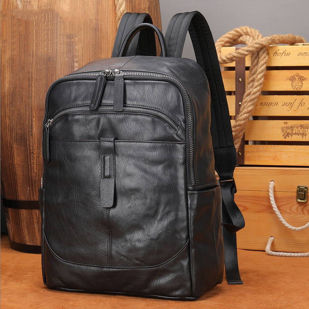 Prestige Voyager Leder-Rucksack Laptoptasche 15,6 Zoll