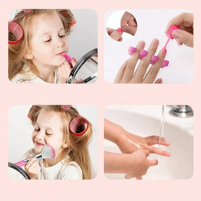 Princess Glamour Kids Makeup Play Set Safe Pretend Play Cosmetic Kit