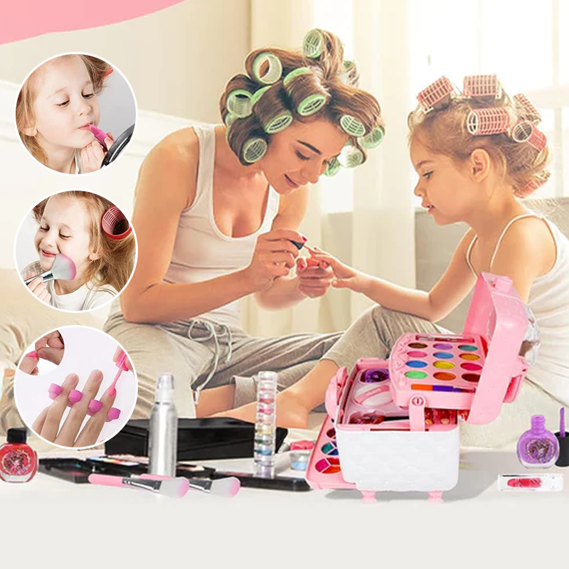 Princess Glamour Kids Makeup Play Set Safe Pretend Play Cosmetic Kit