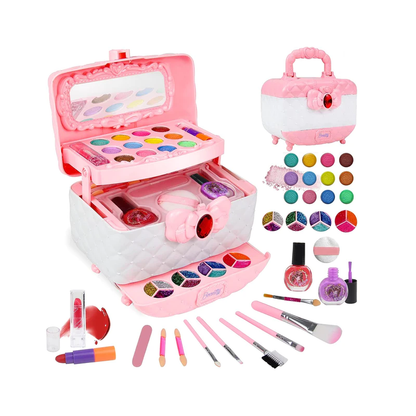 Princess Glamour Kids Makeup Play Set Safe Pretend Play Cosmetic Kit