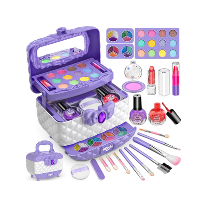 Princess Glamour Kids Makeup Play Set Safe Pretend Play Cosmetic Kit
